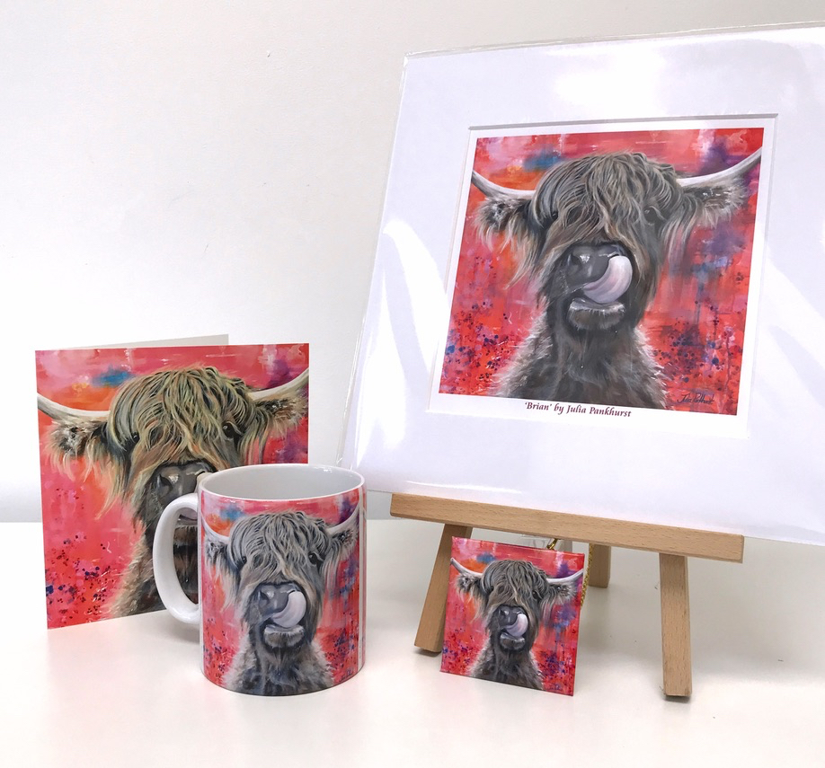 Brian Highland Cow Gift Collection Pankhurst Gallery