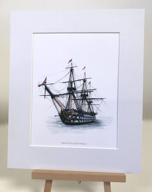 Majestic Victory Historic Ship Art Print Gift Pankhurst Gallery