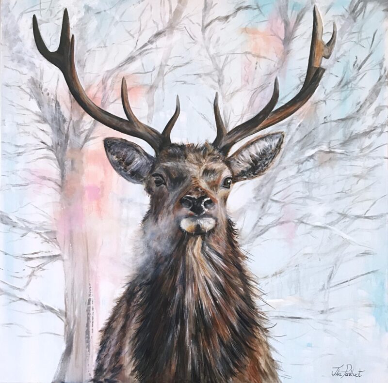 Red Stag Painting