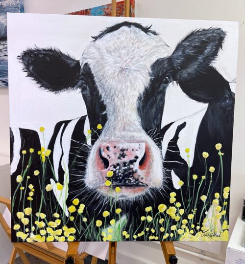 Buttercup Friesian Cow Painting Art Pankhurst Gallery