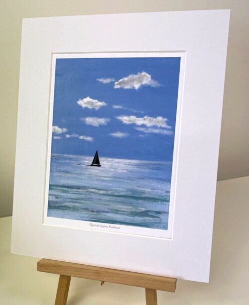 Quietude yacht sailing Seascape Art Mini print gift Pankhurst Gallery
