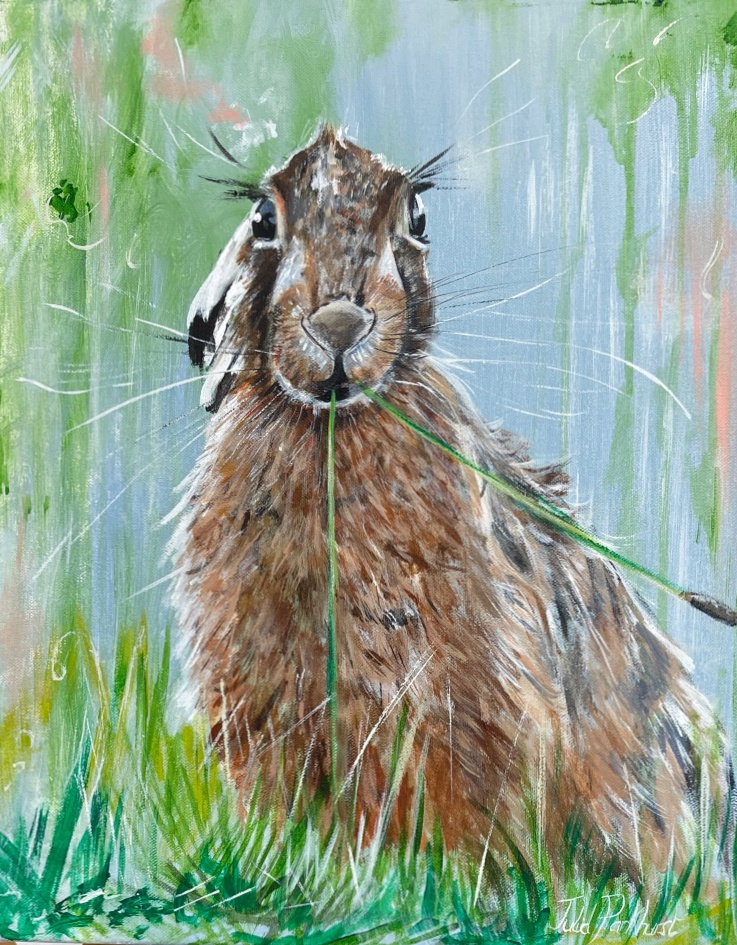 Claire the Hare Woodland Animal Art Pankhurst Gallery