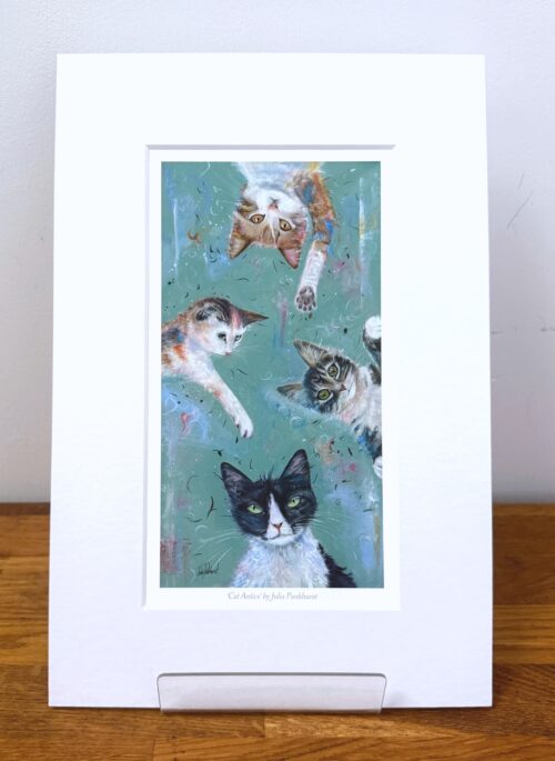 Cat Antics MINI PRINT