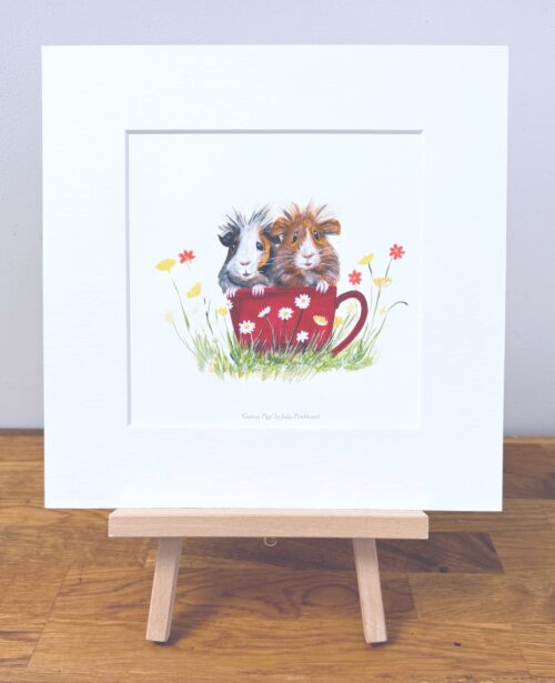 Guinea Pigs in a cup MINI PRINT