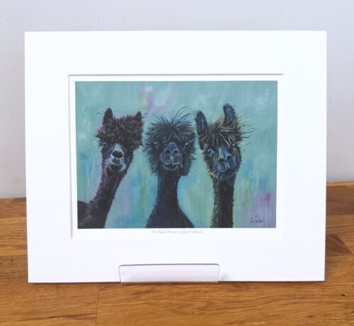The Family Portrait Alpacas MINI PRINT
