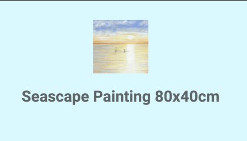 Seascape Commission 80 x 40cm